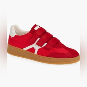 Veronica Beard Reagan Sneakers in Poppy/Coconut